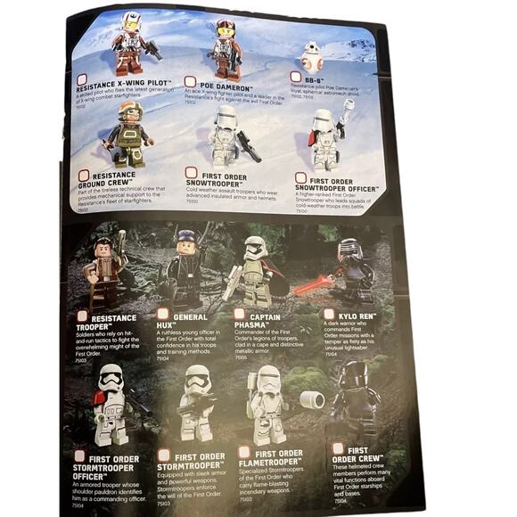 Lego Star Wars The Force Awakens, 2015 Full Color, Lego Club Mini Figures List - Picture 3 of 7
